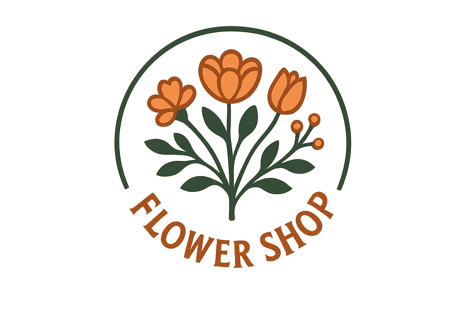 Logo d'une boutique de fleurs